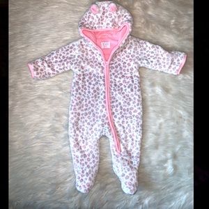 Baby girl footie one-piece pajama
